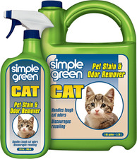 Simple Green Cat Stain  Odor Remover Enzyme Cleaner for Cat Urine, Feces 32oz