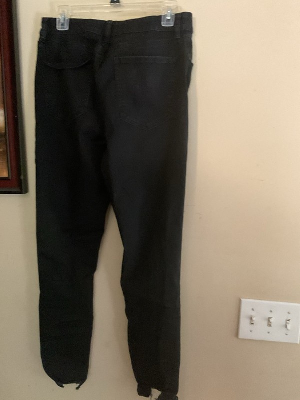 SO Super High Rise Black Distressed Cut Out Ultimate Jeggings Skinny Leg Jeans