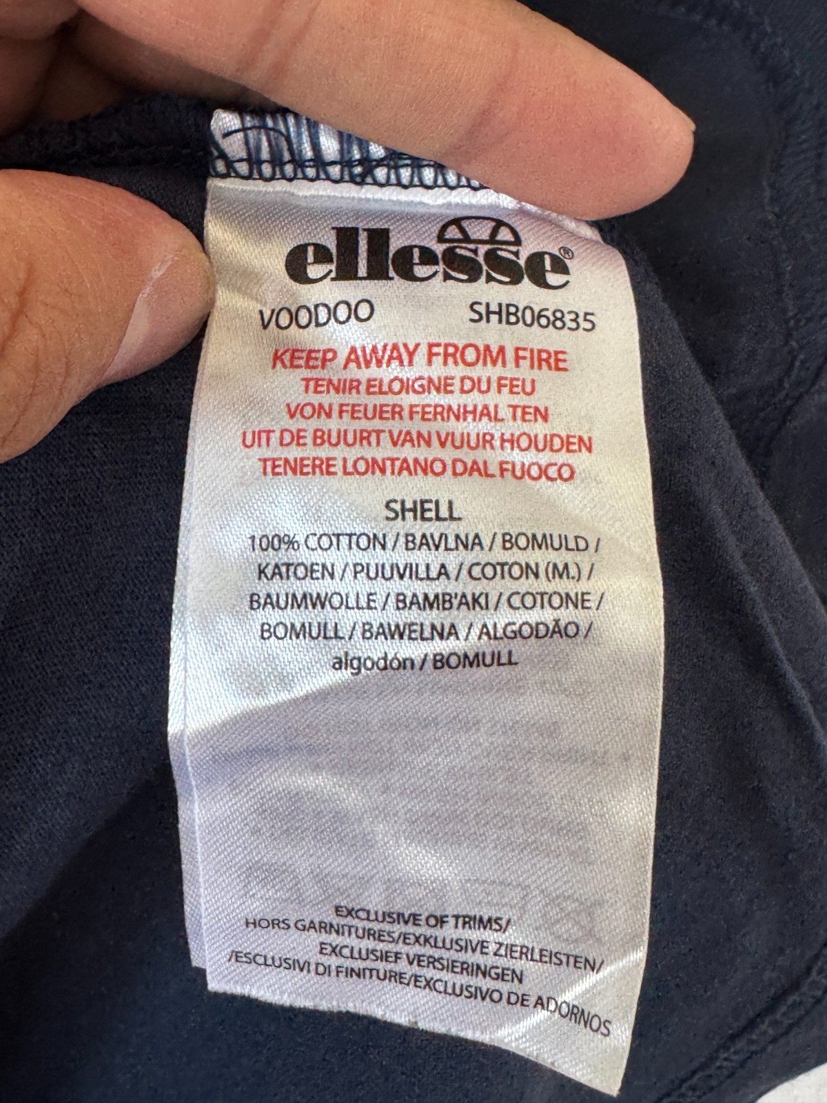 Ellesse "Voodoo" Herren T-Shirt mit gesticktem Logo - Marineblau image 8