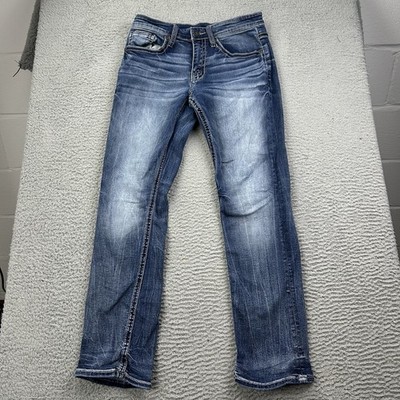 BKE Buckle Jake Straight Blue Jeans Mens Size 29x30 Denim