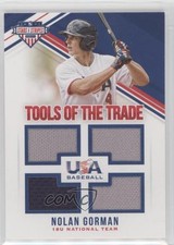 2018 USA Baseball Stars & Stripes Tools of the Trade /299 Nolan Gorman #42 l4k