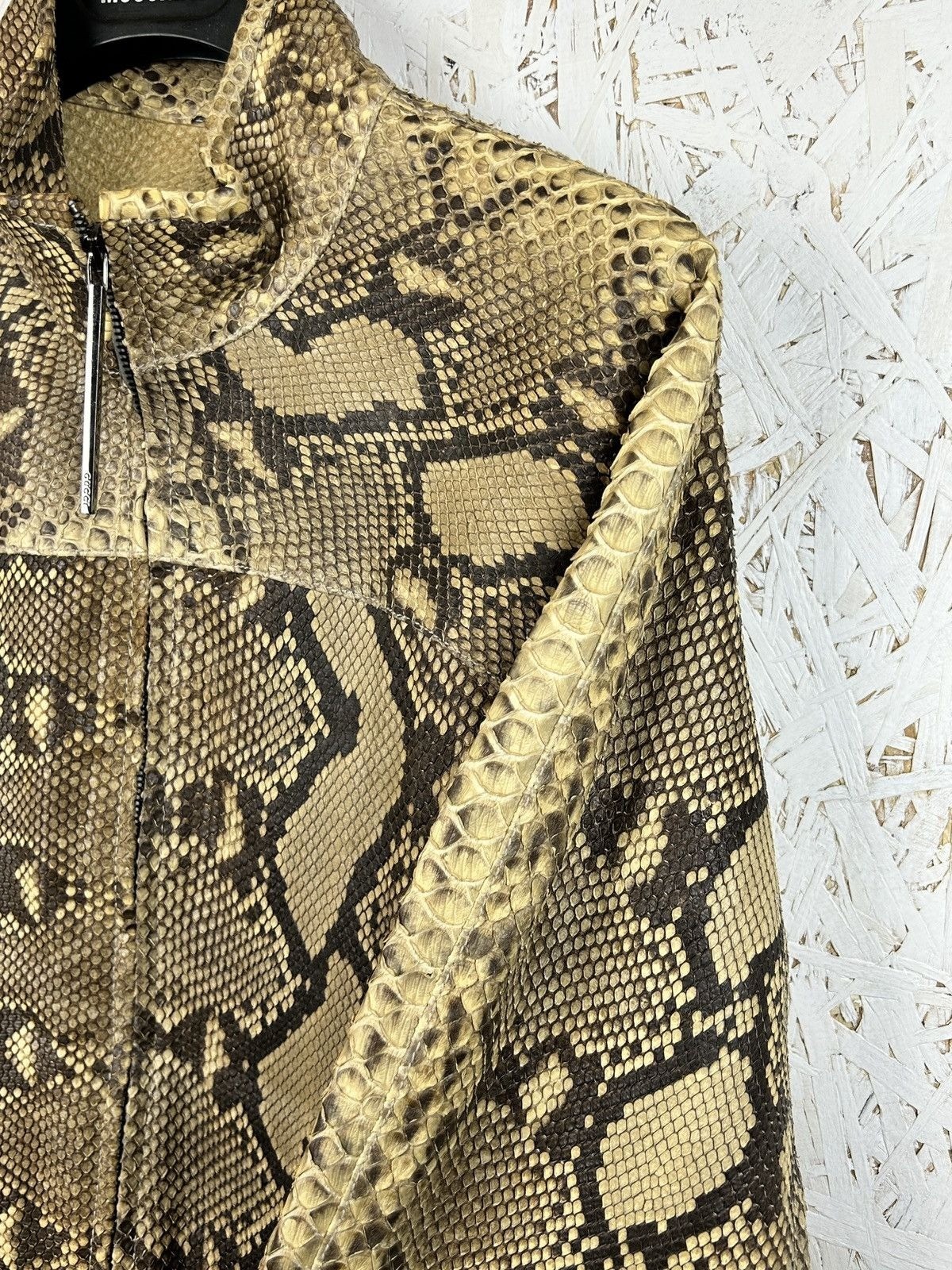 Tom Ford Gucci 2000 Runway Python Leather Jacket … - image 5