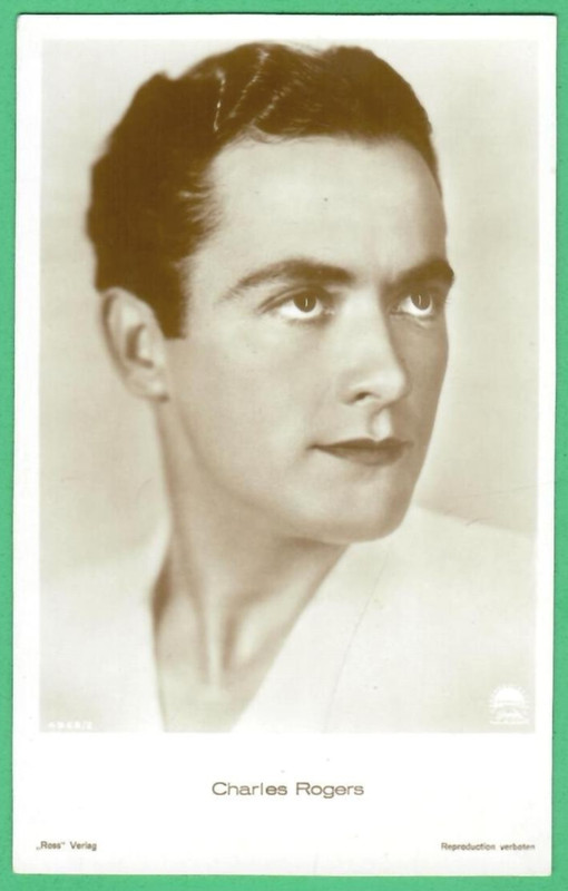 CHARLES ROGERS # 4968/2 VINTAGE PHOTO PC. PUBLISHER GERMANY 8734