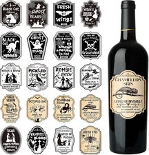 Halloween UV DTF Cup Wrap - 20 Sheets Potion Bottle Labels Rub on Transfers for 