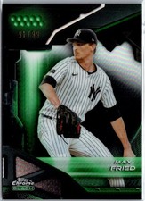 2026 Topps Chrome Black MLB Max Fried Green Refractor #/99 New York Yankees #122