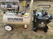 Hyundai 24L Air Compressor And Protima 10L Pressure Pot