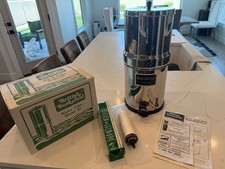 British Berkefeld Water Filter Model SS Big Berkey w/ 3 Ceramic Water Filters