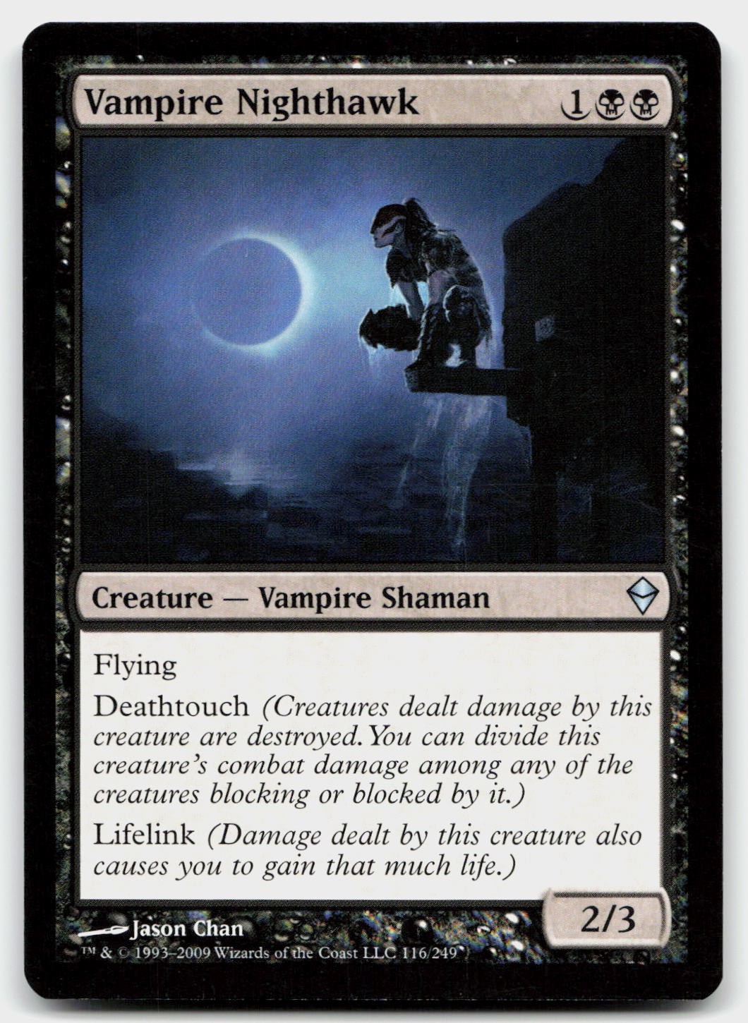 Vampire Nighthawk 116 Uncommon Zendikar Magic: The Gathering Near Mint