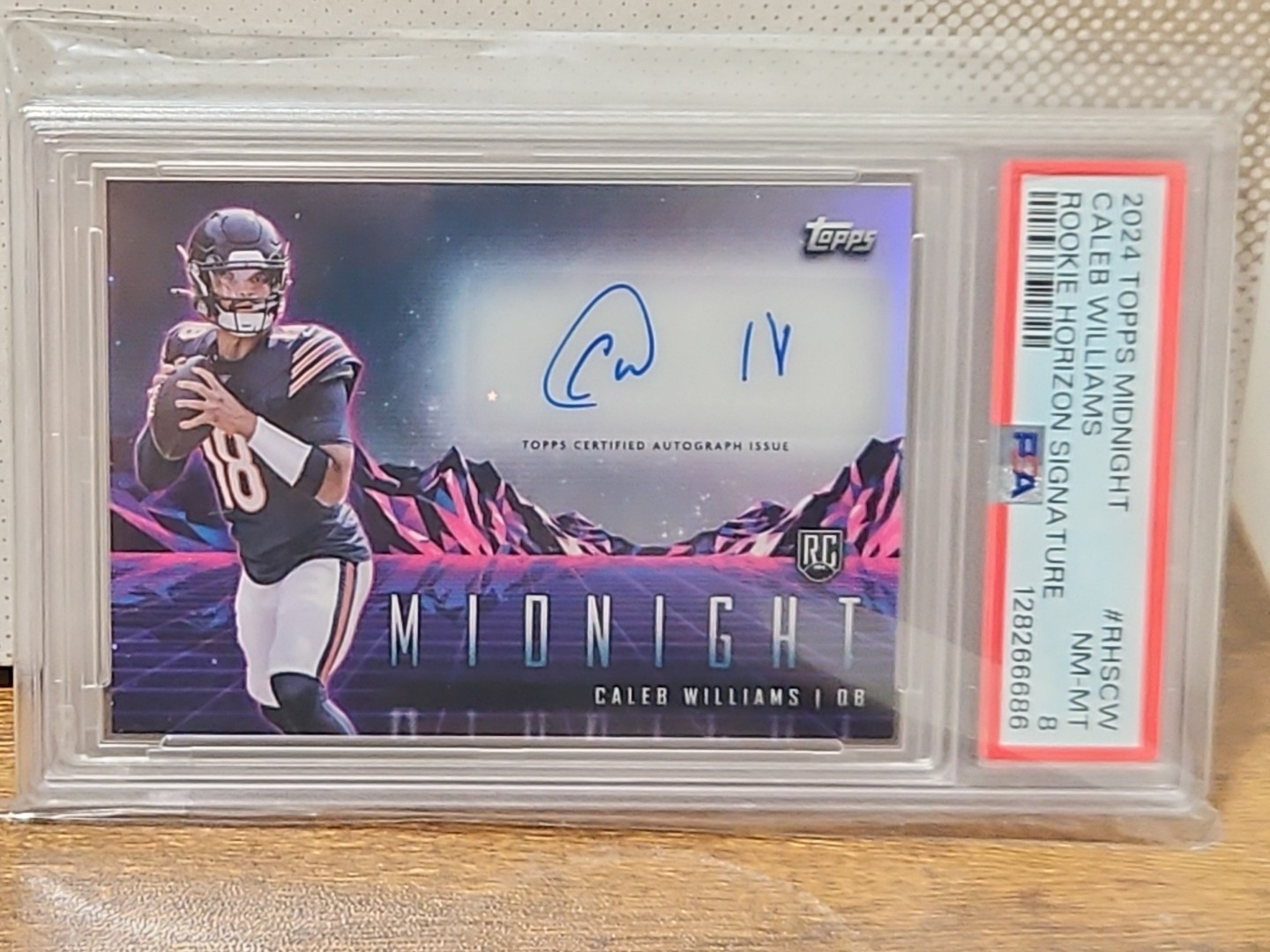 2024 Topps Midnight Rookie Horizon Signature Caleb Williams Auto RHS-CW Bears RC
