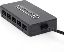 Integrated Fan Hub, 10-Port 4 Pin PC Fan Controller, 12V Fan Hub, Support up to