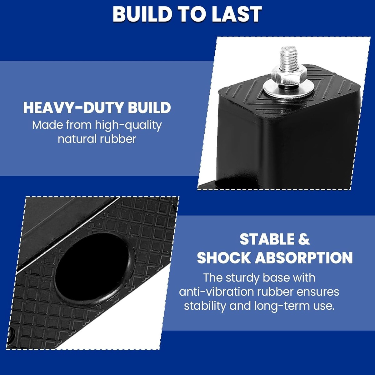 Mini Split Wall Mounting Bracket 4 Pack Rubber Vibration Isolator Mini Split  Pad