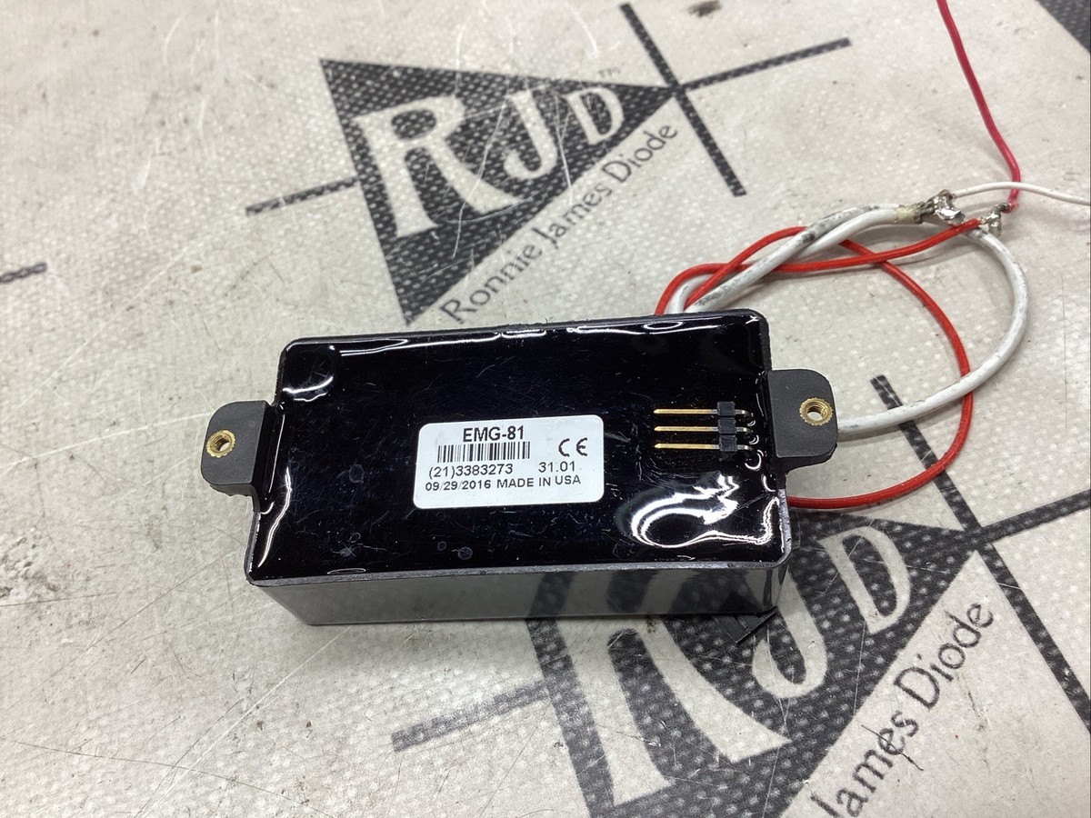 EMG 81 Black Ceramic Active Guitar Pickup Humbucker | eBay