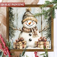 Festive Snowman Gift Wooden Sign For Winter Farmhouse Mantel Wall Accent