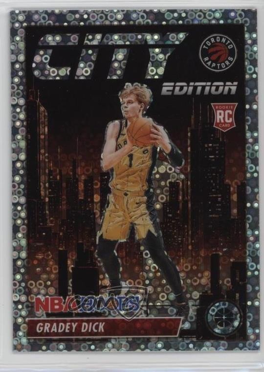 2023 NBA Hoops Premium Stock City Edition Disco Prizm Gradey Dick Rookie RC 0ah7