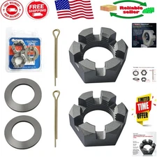 Reliable Trailer Nut Set: Includes 1" Washers, Cotter Pins - Corrosion Resistant