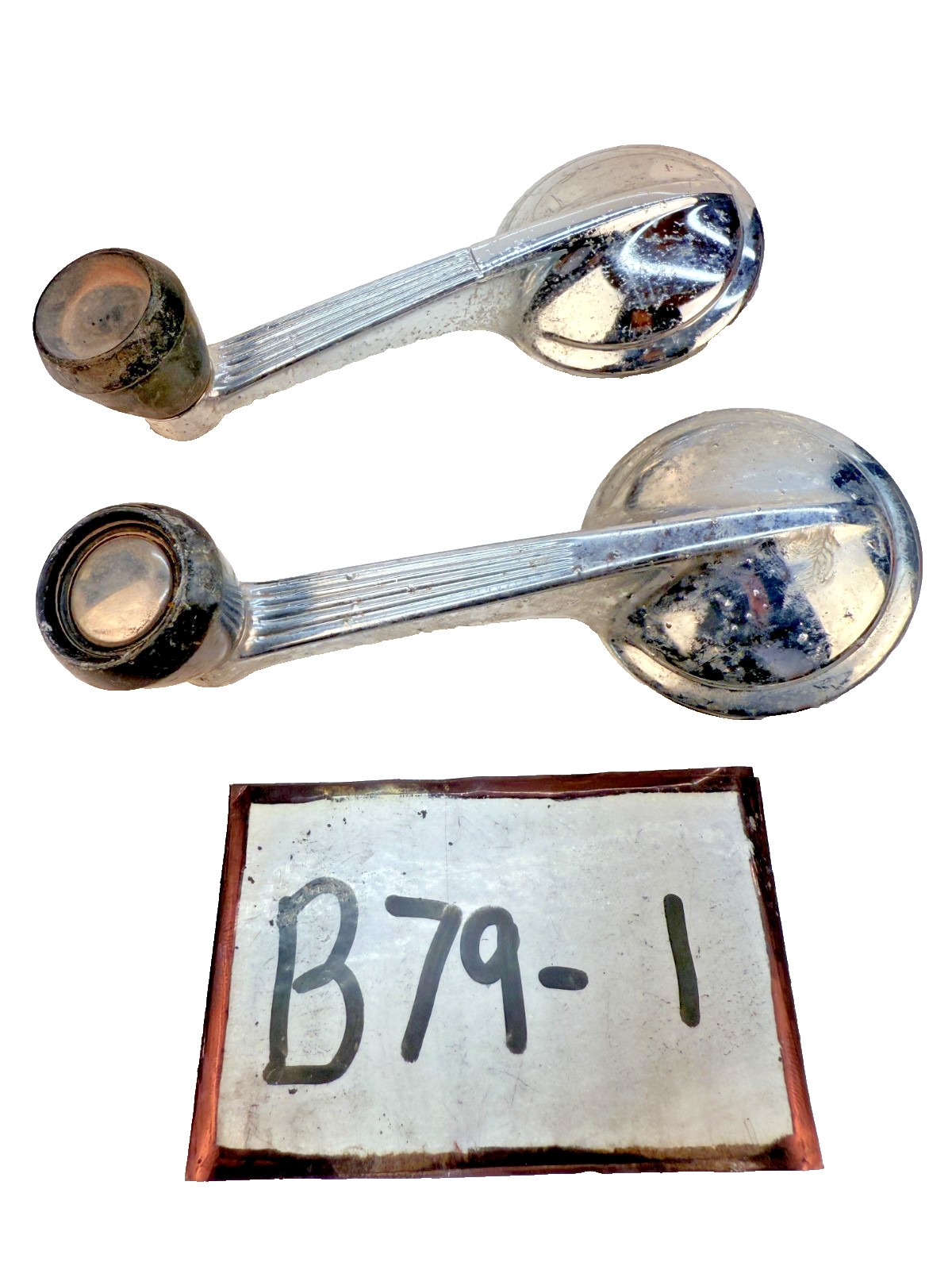 1949 - 1962 Chevy Corvette Bel Air Impala PAIR Door Window Crank Handle B79-1