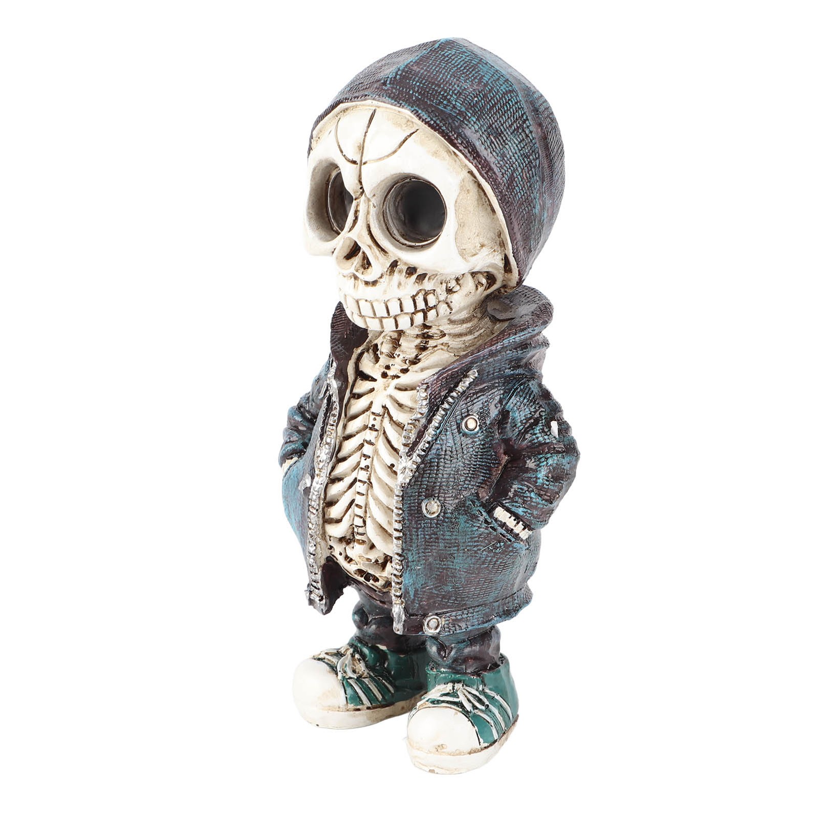 Skeleton Figurines Cool Exquisite Resin Skeleton Statue For Home Party Desk.