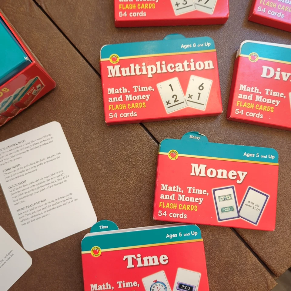 Math, Time, and Money Flash Cards by Vincent Douglas, Carson-Dellosa Publishing - Image 3 of 4