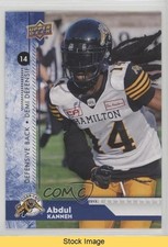2018 Upper Deck CFL Blue Abdul Kanneh #71 READ 1u6