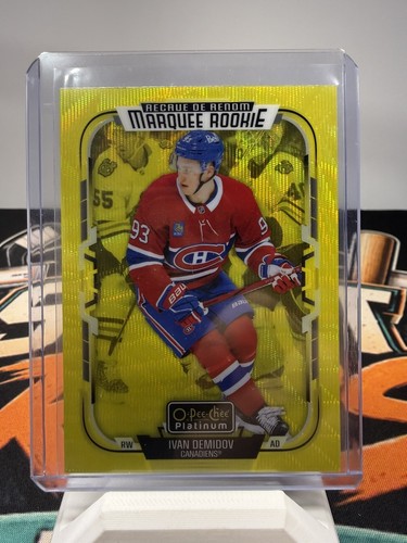 2025-26 O-Pee-Chee Platinum Marquee Rookie Ivan Demidov #232 Neon Yellow Surge