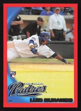 2010 Topps #97 Luis Durango RC RED BORDER /299 Rookie Card San Diego Padres. rookie card picture