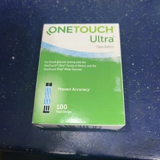 100 One Touch Ultra Blood Glucose Test Strips - EXPIRED 2024 SEALED