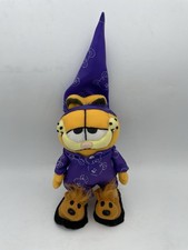 Vintage Garfield Purple Satin Pajamas - House Mouse Slippers Hat 12 Plush