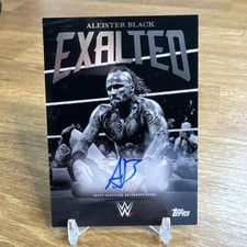 Aleister Black 2025 Topps Exalted WWE Exalted Auto On Card
