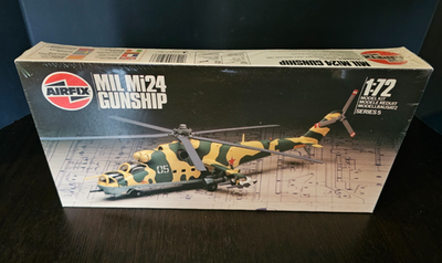 #ad MIL Mi24 Gunship Helicopter 1:72 AIRFIX Military Model Kit NEW MIB $12.99