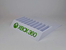 Xbox 360 Game Case Holder Display Stand Storage Rack Video Game Organizer White