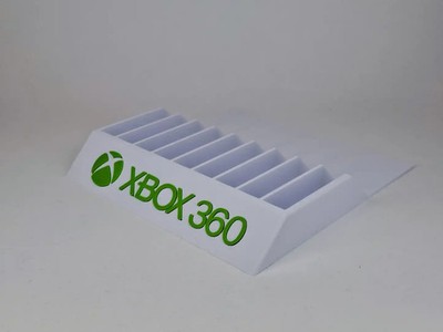 Xbox 360 Game Case Holder Display Stand Storage Rack Video Game Organizer White