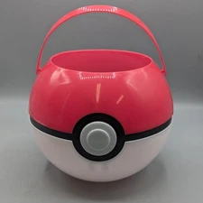 2020 Pokemon Pokeball Plastic Treat Candy Bucket Pail Halloween Disguise