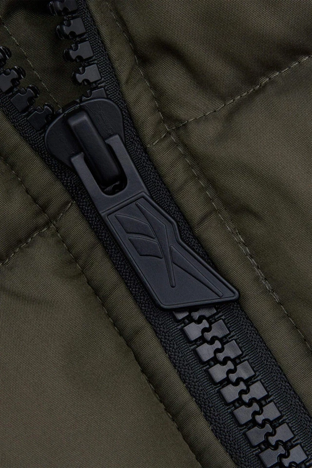 Reebok Mens Puffer Gilet Vest Olive - Image 4 of 4