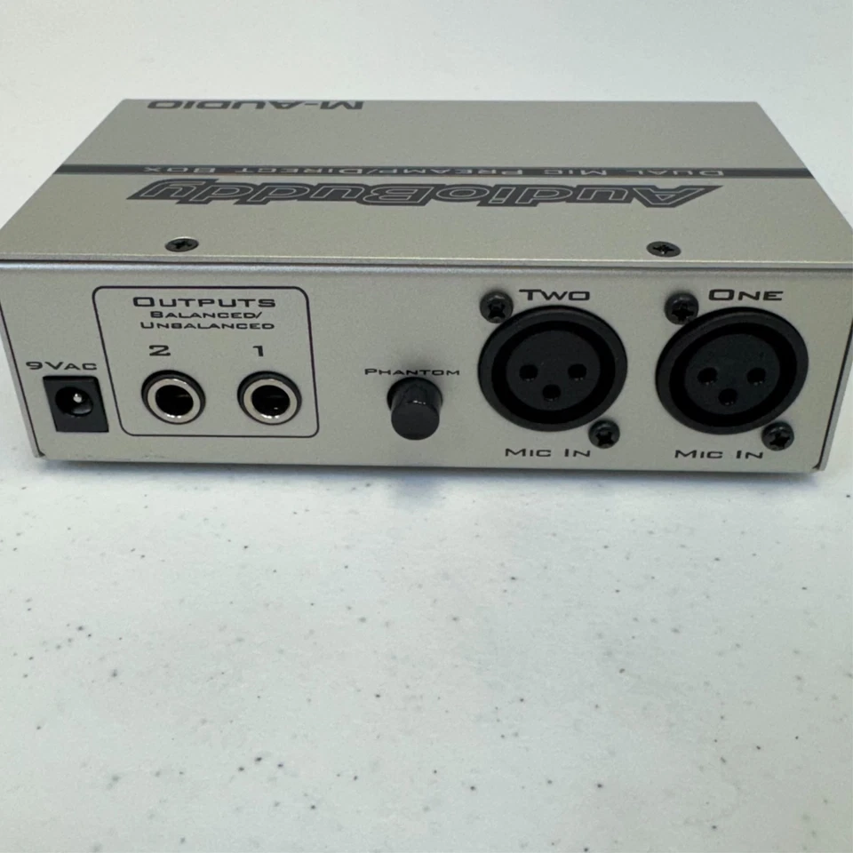 M-Audio Audio Buddy Microphone Preamp and Direct Box  2-Channel - Image 3 of 4