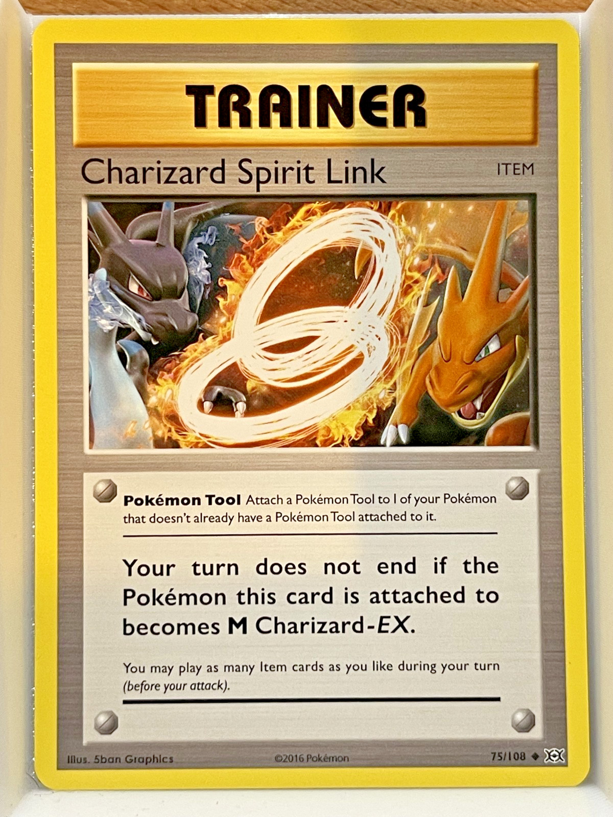 Charizard Spirit Link 75/108 Uncommon Evolutions Pokemon Near Mint/M