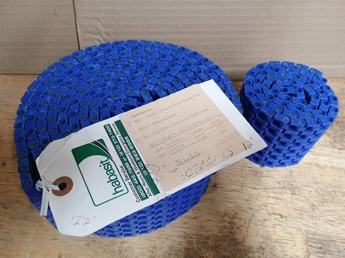 Two Rolls of Habasit SM605 Smooth Mesh Acetal Blue, 3" Wide 48 Links / 234 Links
