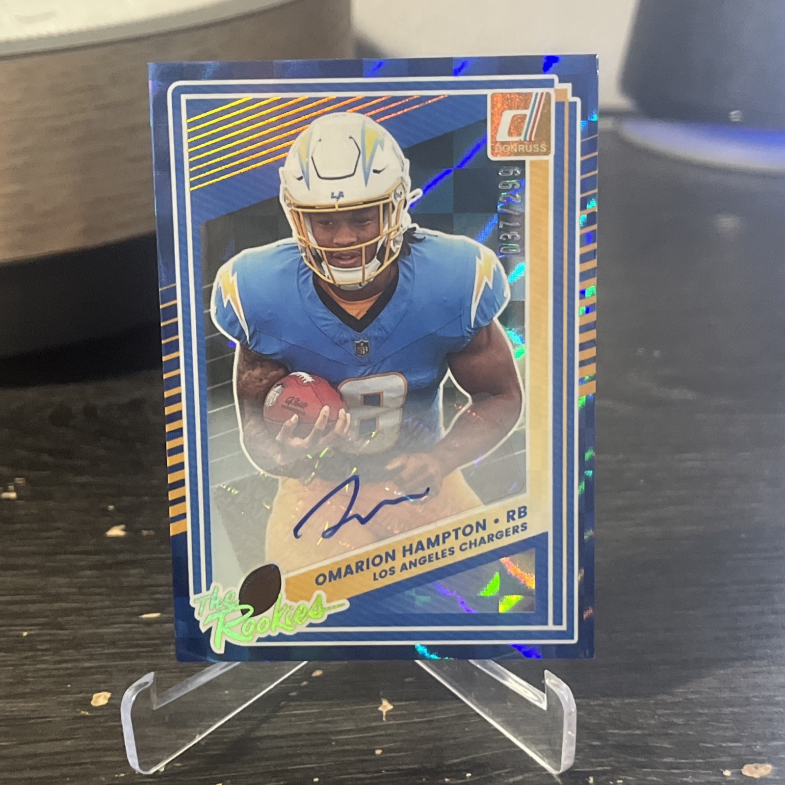 2025 Panini Donruss The Rookies Autograph - Omarion Hampton #8 Auto /299