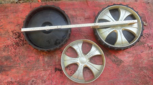 2xRäder  Hinterachse, Radantrieb für Fuxtec FX-RM4.0BS  Rasenmäher,