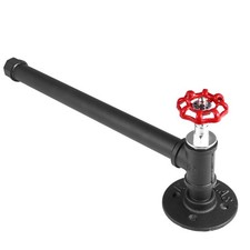 Rust Resistant Black Iron Wall Mounted Toilet Paper Holder Paper Rack