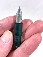 Vintage Sheaffer Italic F NIB, PEN MISSING BARREL. . untested.