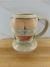 E H G Barmaid Bust Corset Bosom German Beer Stein Mug Vintage MINT VERY RARE