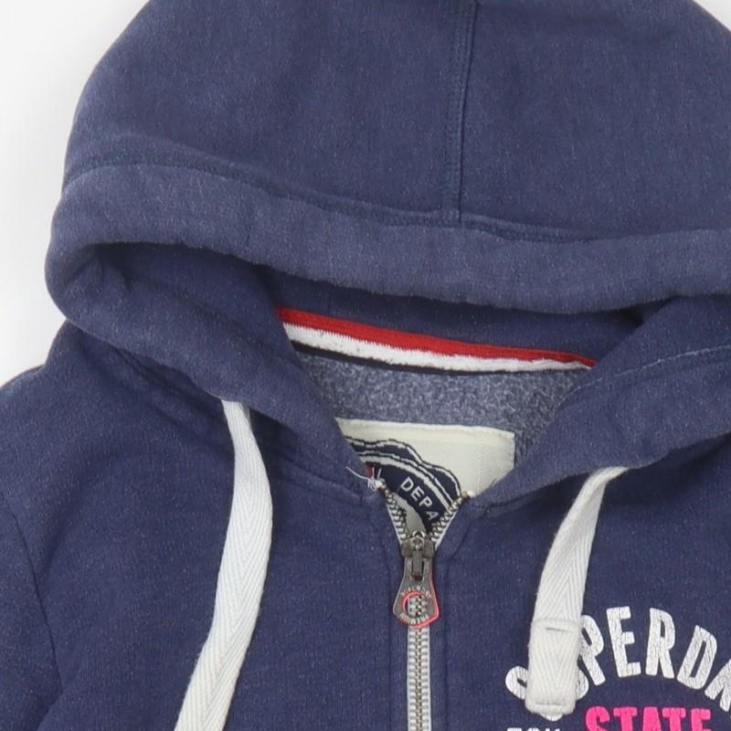 Superdry Women's Blue Hooded Basic Jacket, Size S - image 8