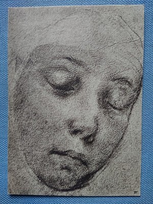 alte Ansichtskarte Postkarte AK Die Handzeichnung Vanni Kopf einer Nonne Louvre