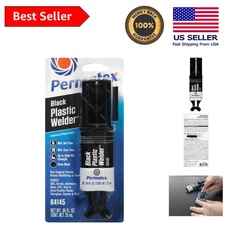 Permapoxy Black Plastic Weld 0.84 fl. oz. - Fast Bonding Gel for Wood & Plastic
