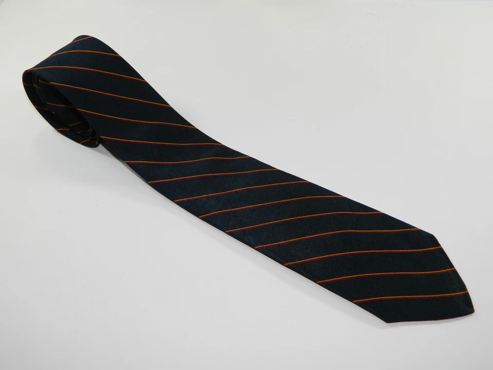 Corbata corbata vintage para hombre Brooks Brothers Makers REPP EE. UU. ETIQUETA NEGRA ESTRECHA Foto 2 de 3