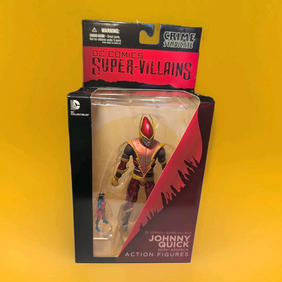 Figura de acción DC Comics Super-Villains Johnny Quick With Atomica 6" DC Collectib Foto 2 de 4