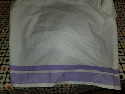 Pottery Barn Kids Harper Lavender Ribbon Box Pleated Crib