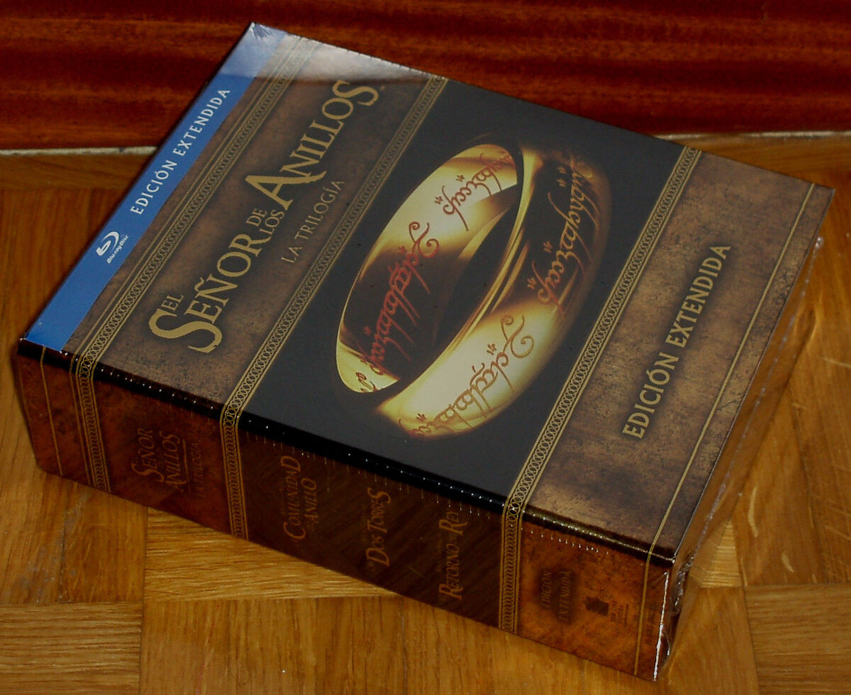 The Trilogy The Señor Of the Rings Extended Versions 6 Blu-Ray + 9 DVD New  R2