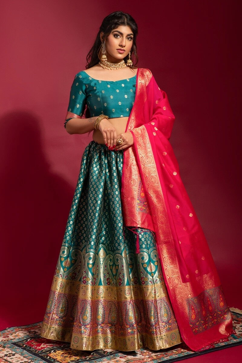 Lehenga top choli dupatta