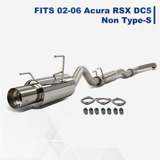 Oval Muffler Tip 4 Catback Exhaust System For 02-06 Acura Rsx Dc5 Type-s K20a2 Oval Muffler Tip 4 Catback Exhaust System For 02-06 Acura Rsx Dc5 Type-s K20a2